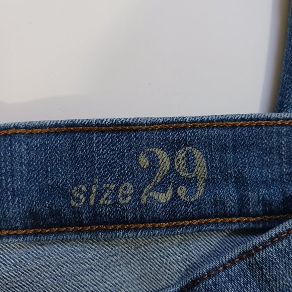 J. Crew Women's Vintage Cropped Jeans Size 29 Straight Leg Medium Wash Mid Rise - Picture 6 of 8
